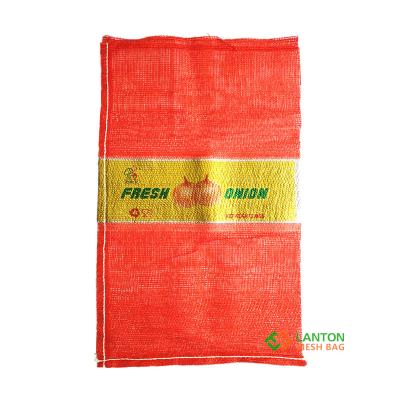 BOPP LOGO mesh bag,10lb-25lb-50lb onion bag for onion potato firewood