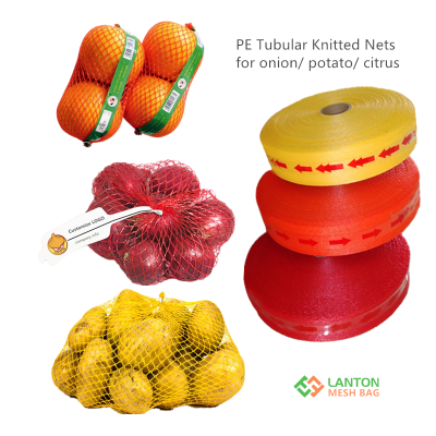 PE tubular knitted sleeve net for fruits and vegetables