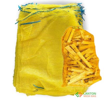 UV stablised Raschel Firewood Mesh Bag Hot Selling Potato Onion Mesh Bag  sacks
