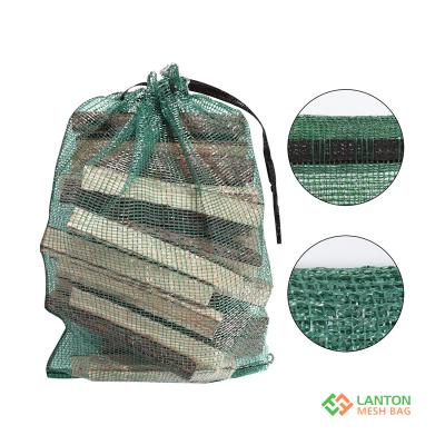 firewood leno mesh bag,BOPP leno mesh bag 