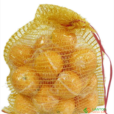 orange fruit bag,  RASCHEL mesh bag,  for packing the produce
