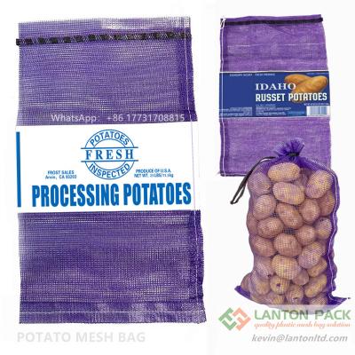 potato mesh bag china factory,banded label mesh bag,for packing the produce