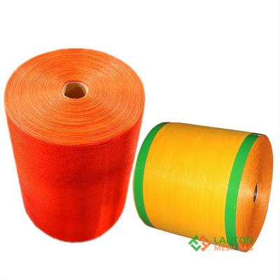 Roll stock mesh bag,raschel bags on rolls onion potato bag, for packing produce 