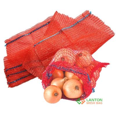 China factory wholesale raschel mesh bag 20kg 30kg net bags for vegetables onion potato firewood