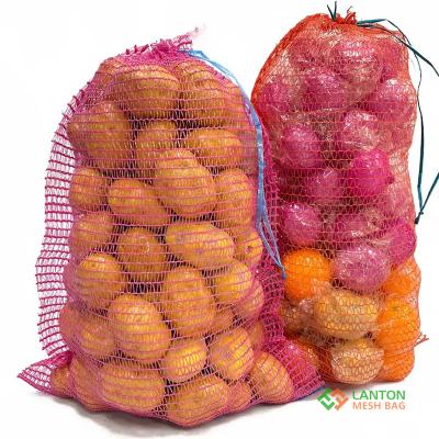 potato onion mesh bag, raschel mesh produce bag
